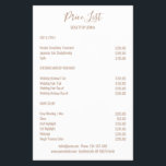 Simple  White Brown Flyer<br><div class="desc">Modern,  simple White Brown Flyer. Entworfen für Designer,  Stylisten,  Salons,  Haare und Make-up Künstler,  Nails und Lash Künstler,  Wellness-Centre und mehr.</div>