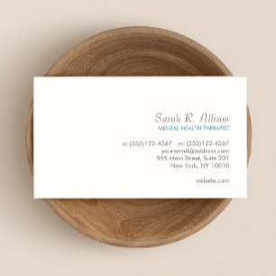 Simple White Business Card