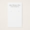 Simple White Custom Earring Business Card