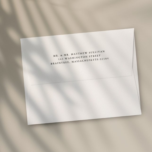 Simple White Envelope with Return Address (Creator Uploaded)