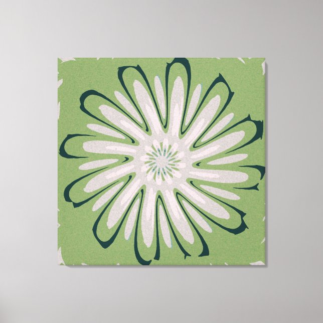 Simple White Flower Canvas Print (Front)