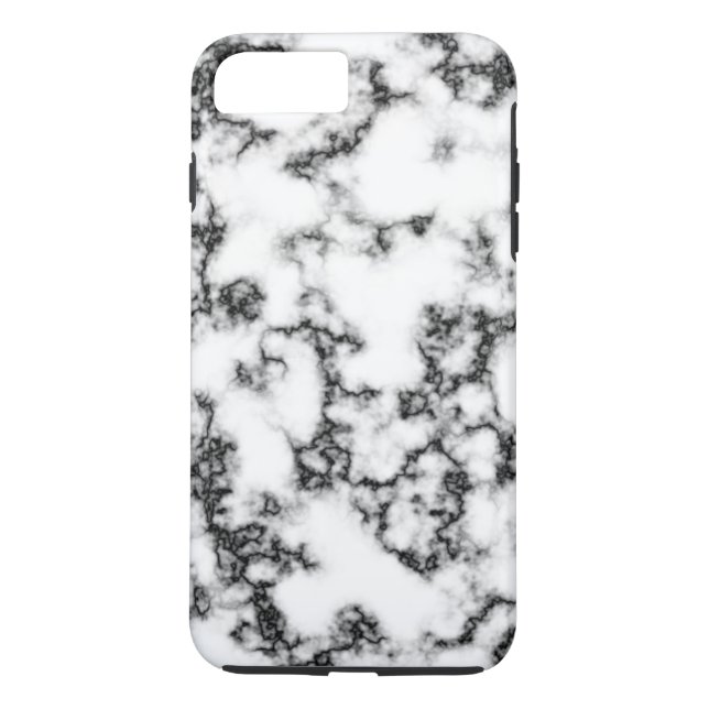 Simple White Grey Marble Texture Personalised Case-Mate iPhone Case (Back)