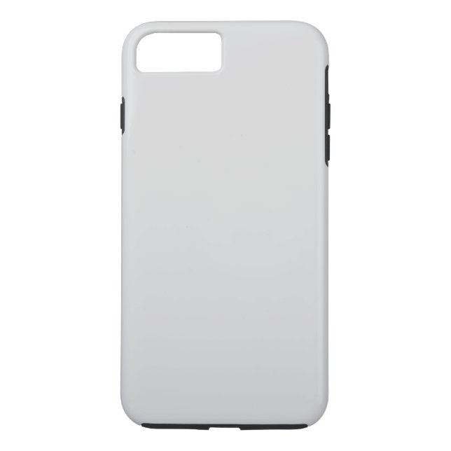 Simple White Grey Ombre Plain Personalised Case-Mate iPhone Case (Back)