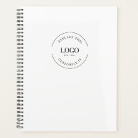 Simple White Minimal Custom Logo Branded QR code