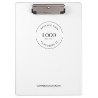 Simple White Minimalist Custom Logo Branded