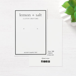 Simple White Modern Earring Jewelry Display