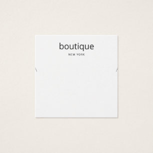 Simple White Modern Necklace Display Card