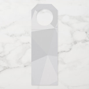 Simple, white, modern, trendy, cool illustration bottle tag