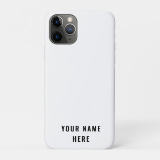 Simple White Out Modern Minimalist Simple iPhone 11 Pro Case