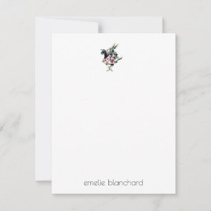 Simple White Rabbit Personalised Card