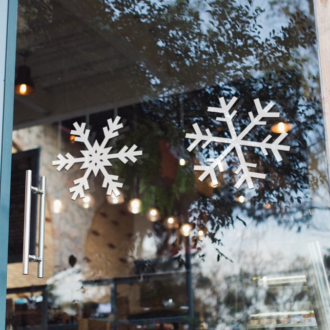 Simple White Snowflakes  Window Cling (Creator Uploaded)
