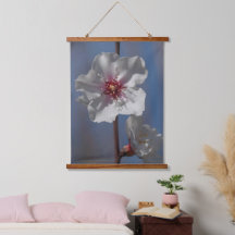 Simple White Spring Almond Tree Floral Art Elegant