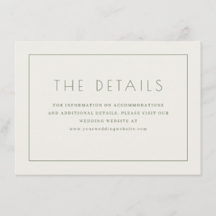 Simple White Text Box Enclosure Card