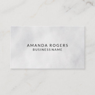 Simple White Texture Business Card