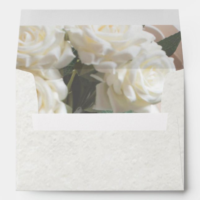 Simple White Textured Envelopes with Roses Inside (Back (Bottom))