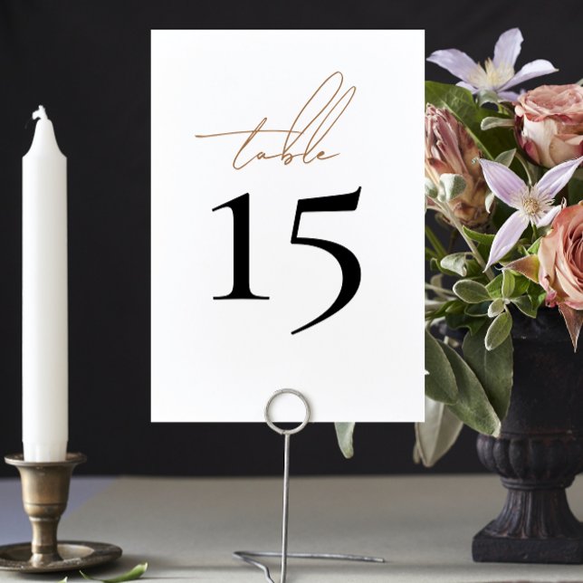 Simple White Wedding Table Numbers (Creator Uploaded)