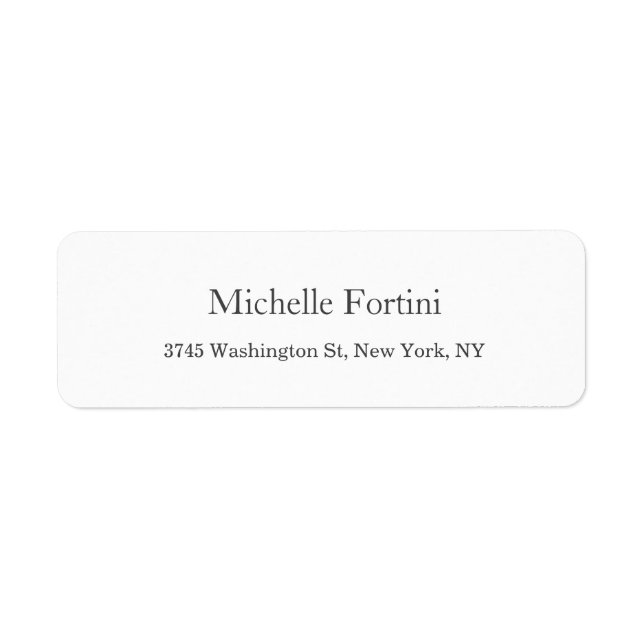 Simple Wihte Modern Minimalist Stylish (Front)