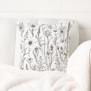 Simple Wildflowers  Cushion