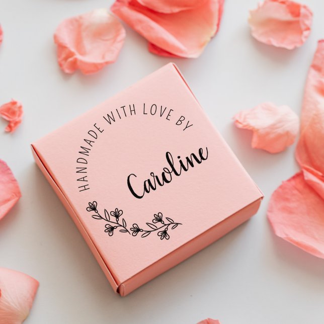 Simple Wildflowers Handmade with love Rubber Stamp (Creator Uploaded)