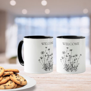 Simple Wildflowers Welcome Mug