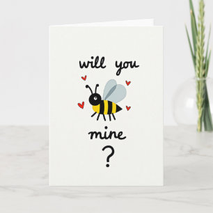 Simple Will You Bee Mine Card