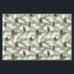 Simple Winter Fir Cone Watercolor Christmas Tissue Paper<br><div class="desc">Looking for a modern and simple tissue paper that will make your holiday wrapping gorgeously unique? Our Simple Winter Fir Cone Watercolor Christmas Tissue Paper is decorated with hand painted fir cones with winter botanical greenery watercolor designs. Making it perfect for wrapping jewellery, small gifts, party favours and allows for...</div>