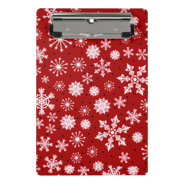 Simple Winter Snowflake Mini Clipboard (Front)