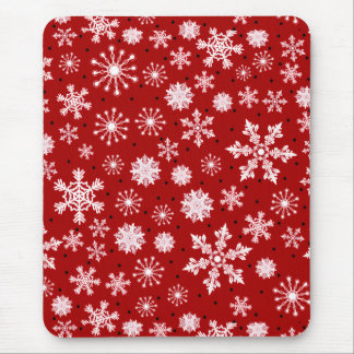 Simple Winter Snowflake Mouse Mat