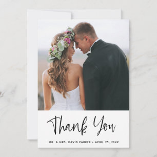 Simple Wishes Wedding Thank You Card