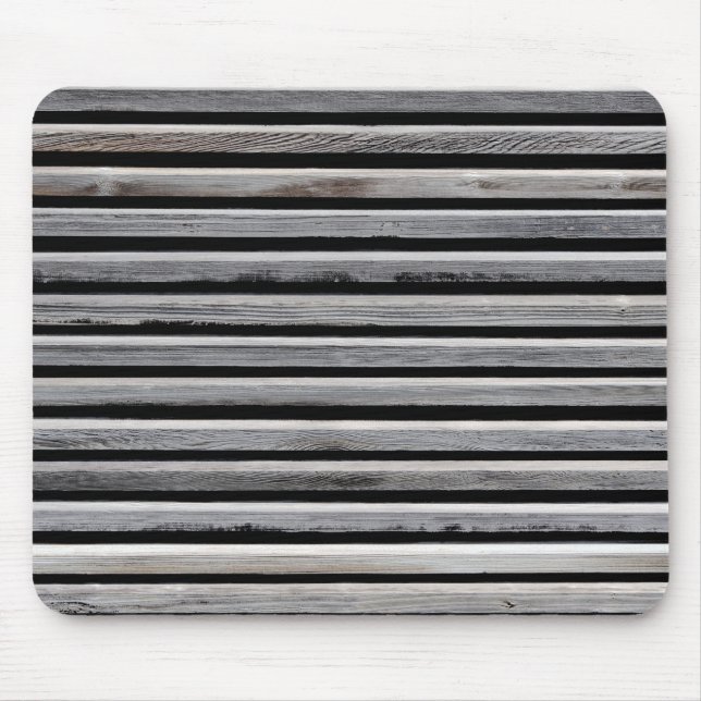 Simple Wood Stripe Pattern Mouse Mat (Front)