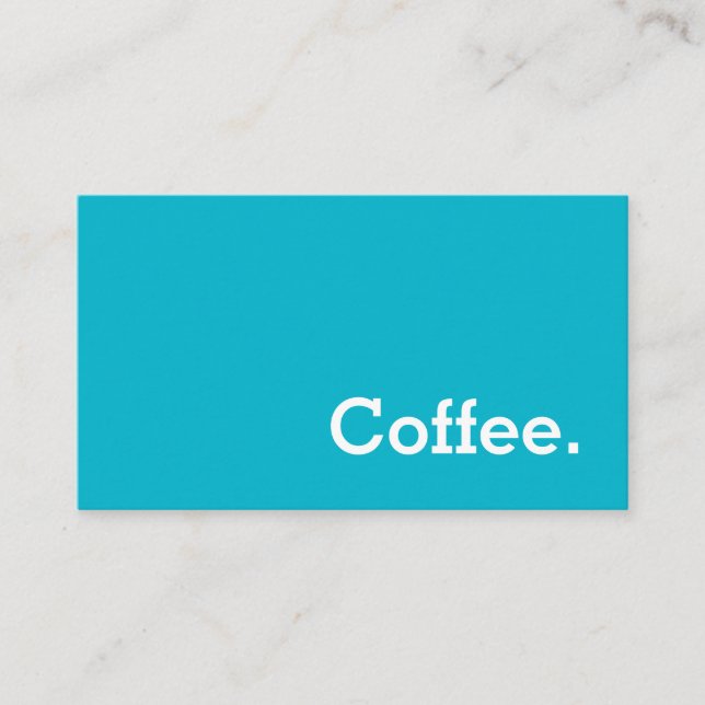 Simple Word Bright Loyalty Coffee Punch-Card Card (Front)