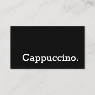 Simple Word Dark Loyalty Cappuccino Punch-Card Card