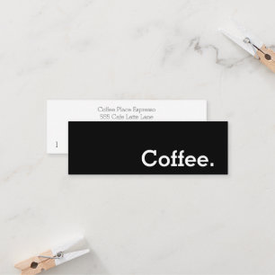 Simple Word Dark Loyalty Coffee Punch-Card