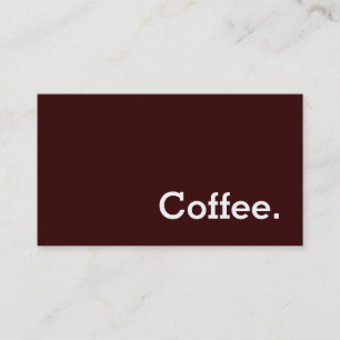 Simple Word Dark Loyalty Coffee Punch-Card