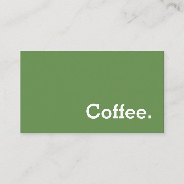 Simple Word Dark Loyalty Coffee Punch-Card (Front)
