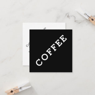 Simple Word Dark Loyalty Coffee Punch-Card Angle