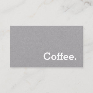 Simple Word Minima Loyalty Coffee Punch-Card Black Card