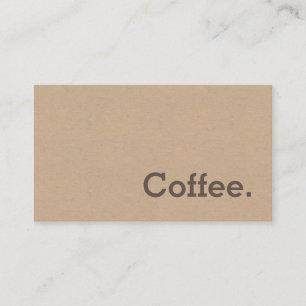 Simple Word Minima Loyalty Coffee Punch-Card Craft