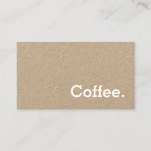 Simple Word Minima Loyalty Coffee Punch-Card Craft
