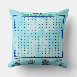 Simple Word Search Famous Websites  Cushion