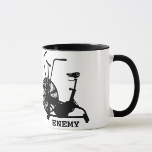 Simple Workout Black White Funny Gym Humour Mug