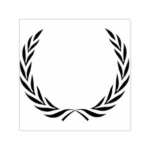 Simple Wreath Silhouette Self-inking Stamp