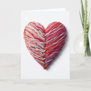 Simple Yarn Heart Love Card