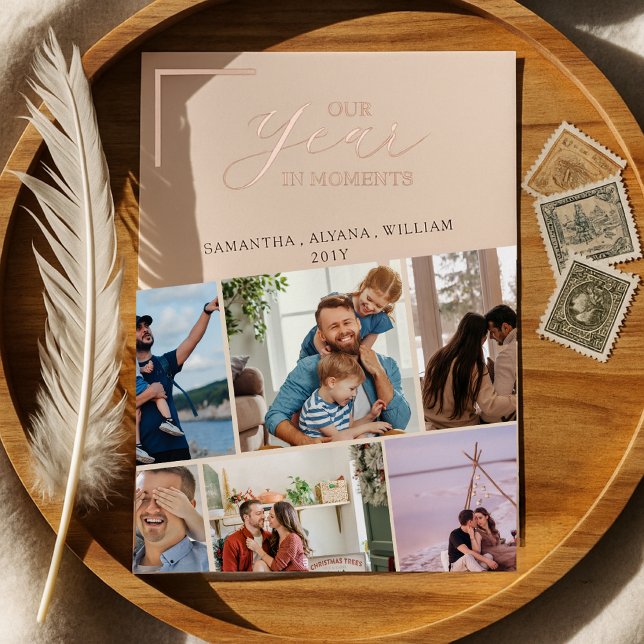 Simple Year in Moments Family Photo Christmas (Creator Uploaded)