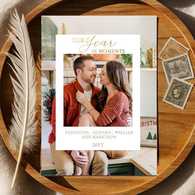 Simple Year in Moments Family Photo Christmas (Creator Uploaded)