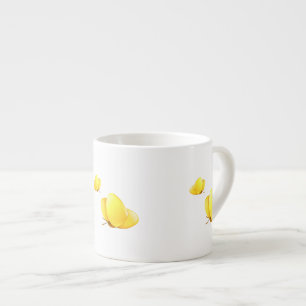 Simple Yellow Butterflies Espresso Cup