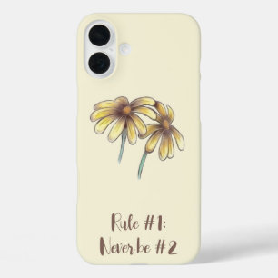 Simple Yellow Flowers iPhone 16 Plus Case