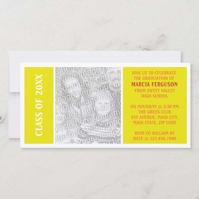 Simple Yellow Graduation (Front)