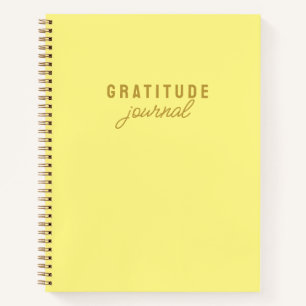Simple Yellow Gratitude Journal
