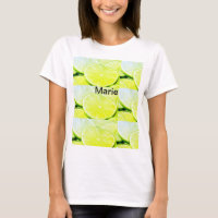Simple yellow green lemon add name minimal custom